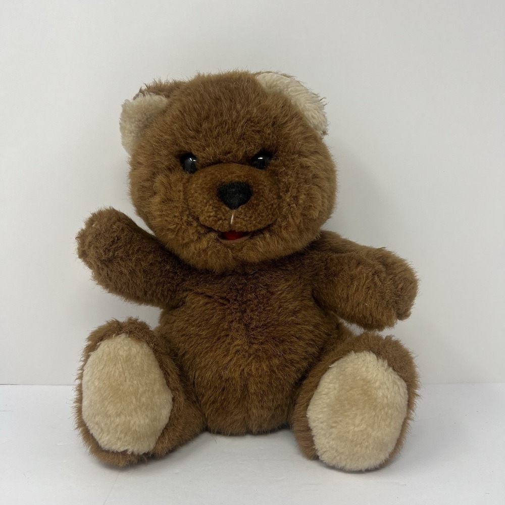 Vintage Cuddle Wit‎ Brown Teddy Bear Plush 10" Stuffed Animal
